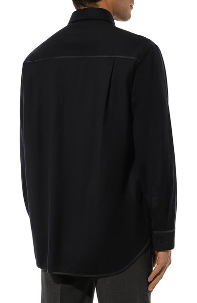 Рубашка из шерсти и шелка ZILLI, арт. SP0H01M024591001A, фото 4