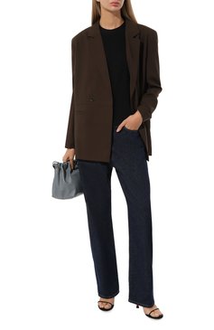 Женская футболка из вискозы KITON черного цвета, арт. D53450S06299 | Фото 2 (Длина (для топов): Стандартные; Рукава: Короткие; Материал внешний: Вискоза; Стили: Кэжуэл; Принт: Без принта)