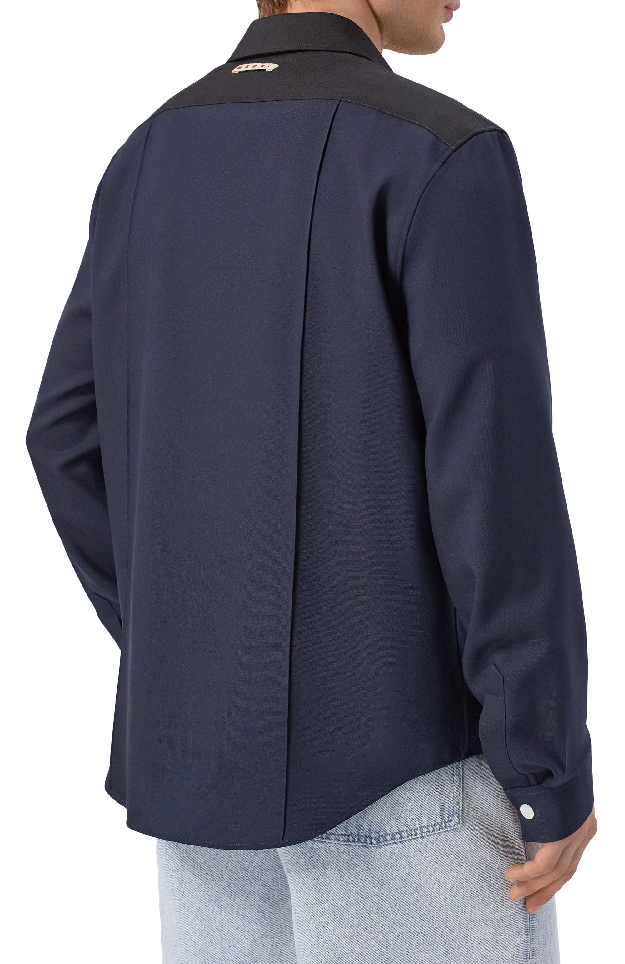 Шерстяная рубашка MARNI, арт. CUMU0368Q1/UTW839, фото 4