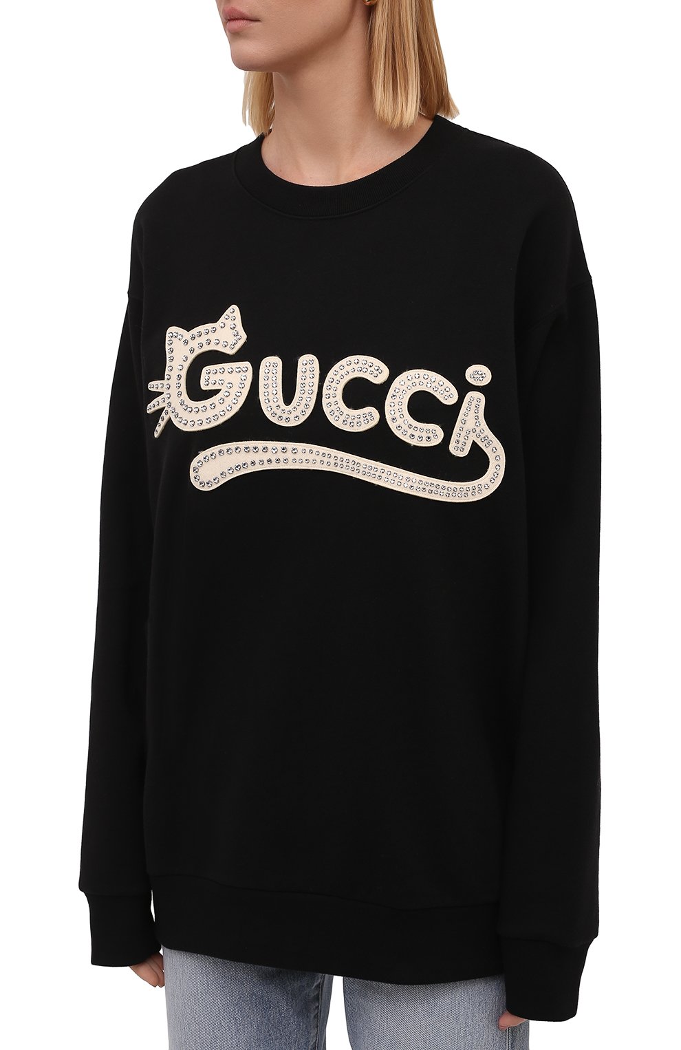 Хлопковый свитшот GUCCI, арт. 617964/XJDDK, фото 3