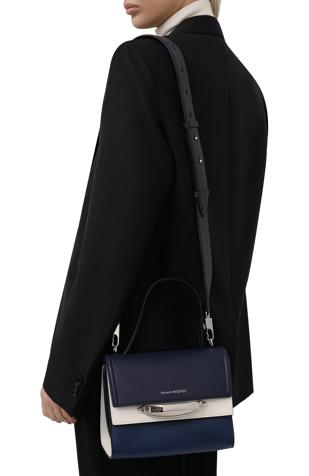 Сумка tall story ALEXANDER MCQUEEN синего цвета по цене 271000 руб., арт. 619746/1LYBB, фото 5 Сумка tall story ALEXANDER MCQUEEN, арт. 619746/1LYBB, фото 5