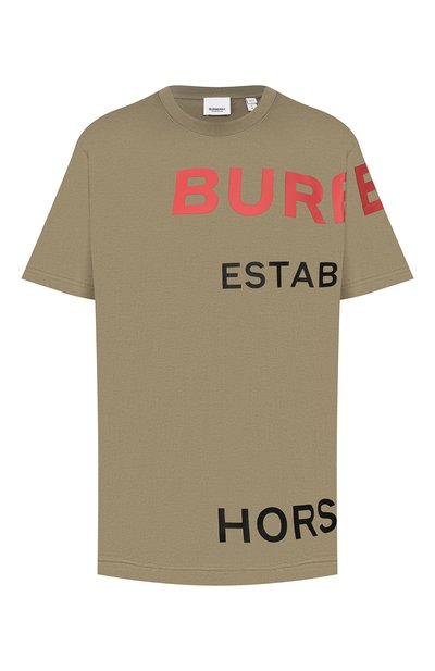 Женская хлопковая футболка BURBERRY, арт. 8015326