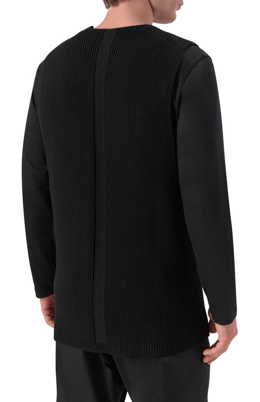 Шерстяной жилет Rick Owens RR02E1683/KWVH Чёрный  RR02E1683/KWVH Фото 4