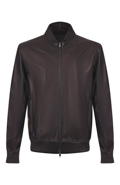 Мужской кожаный бомбер MVST, арт. 54202