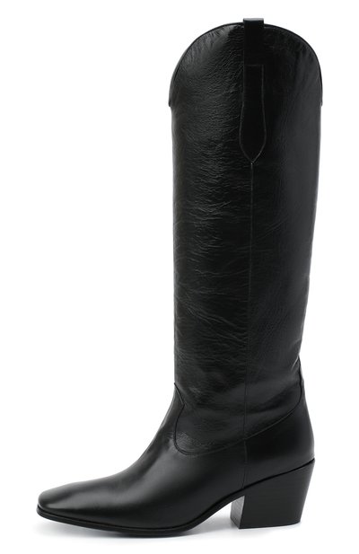 Кожаные сапоги willa BY FAR, арт. 20FWWLDBLCRE, фото 3