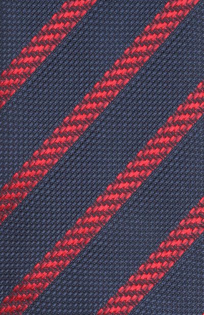 Шелковый галстук в полоску BRIONI красного цвета по цене 24450 руб., арт. 062I/06451, фото 3 Шелковый галстук в полоску BRIONI, арт. 062I/06451, фото 3