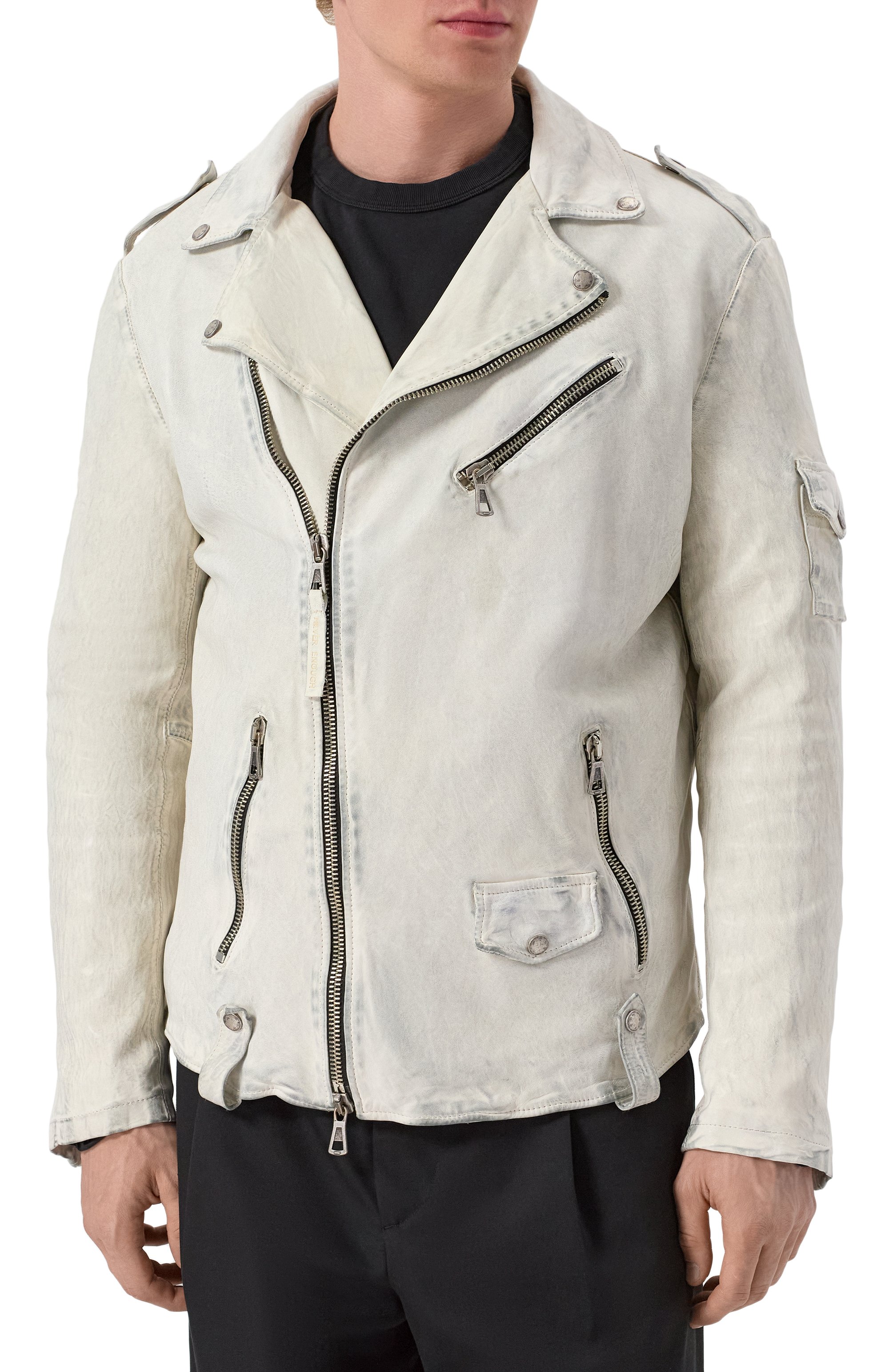 Кожаная куртка NEVER ENOUGH, арт. MJL068, фото 3