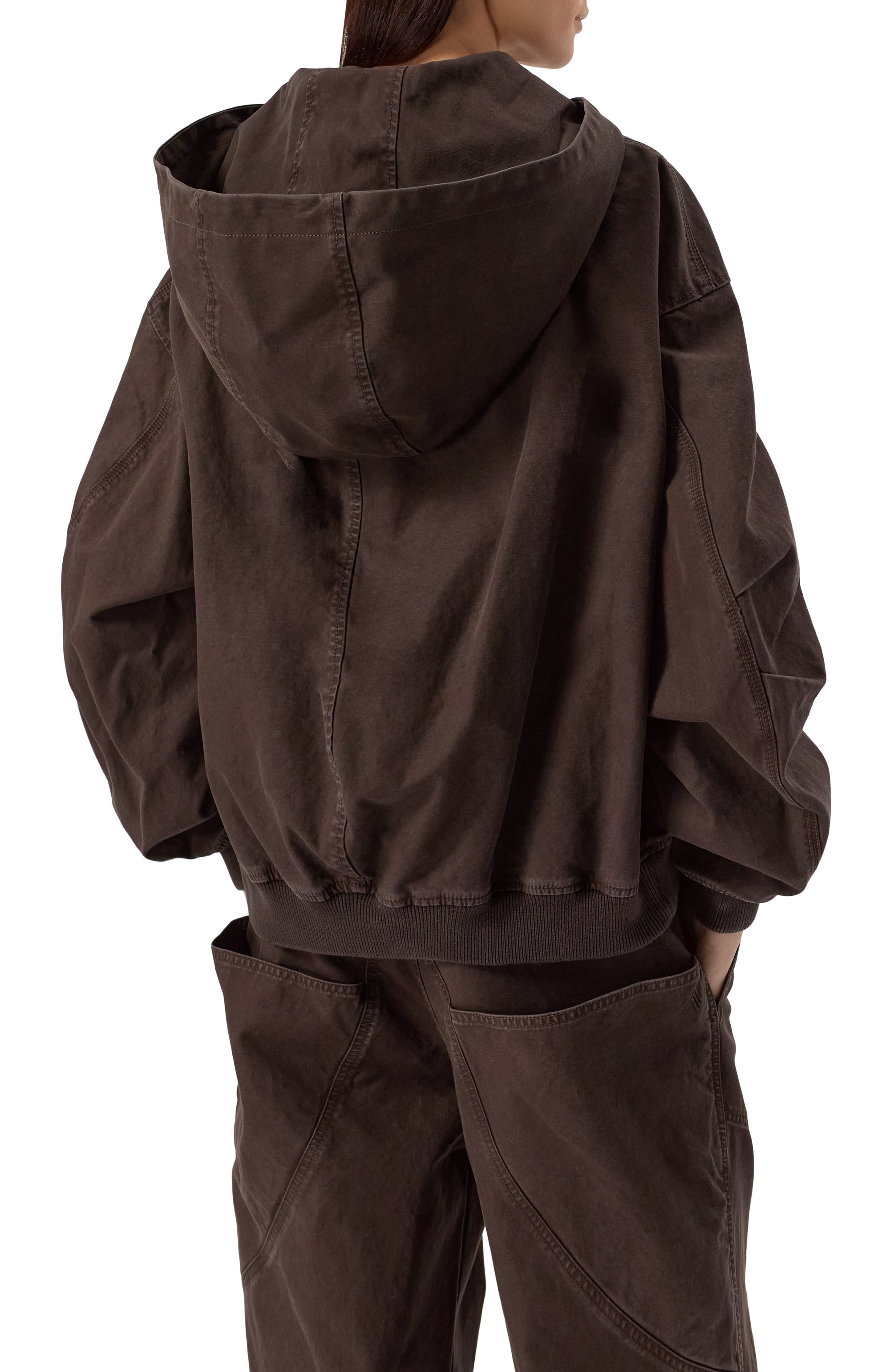 Хлопковый бомбер THE ATTICO, арт. 250WCB00066/DDC093AA, фото 4