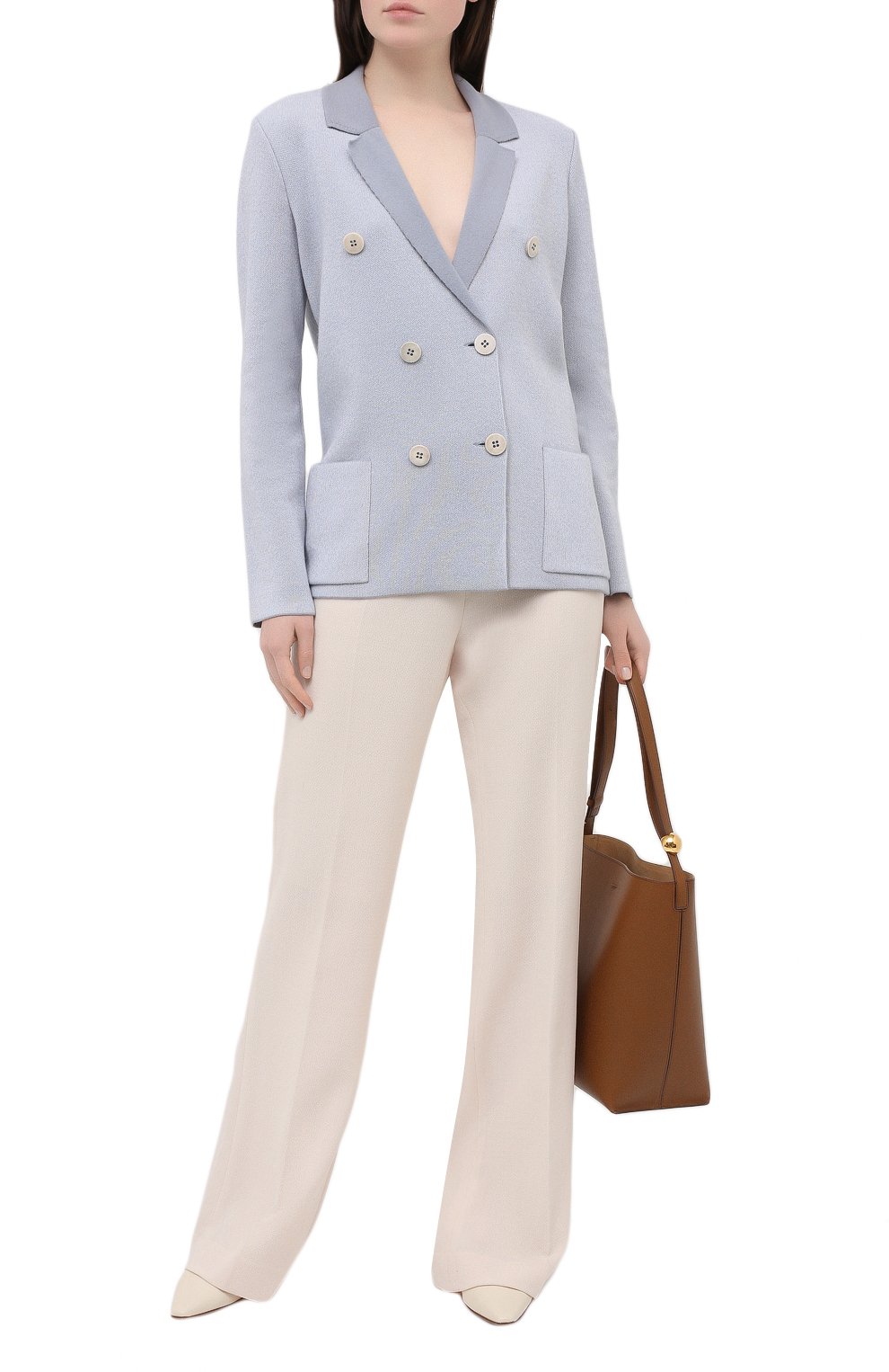 Жакет из шерсти и вискозы GIORGIO ARMANI, арт. 3KAG10/AM54Z, фото 2