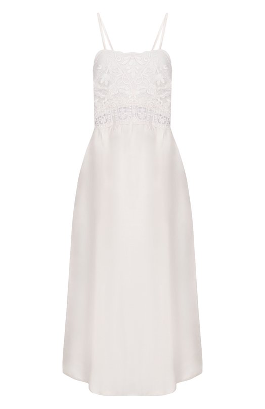 Платье изо льна и вискозы Maurizio W06170781 Белый W06170781