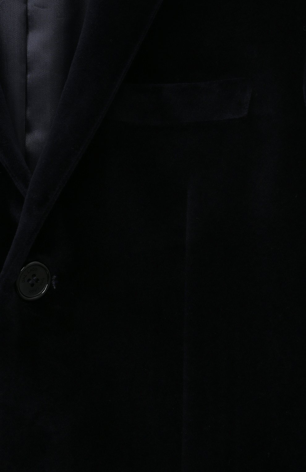 Бархатный пиджак DAL LAGO темно-синего цвета по цене 43450 руб., арт. N004/7712/4-6, фото 3 Бархатный пиджак DAL LAGO, арт. N004/7712/4-6, фото 3