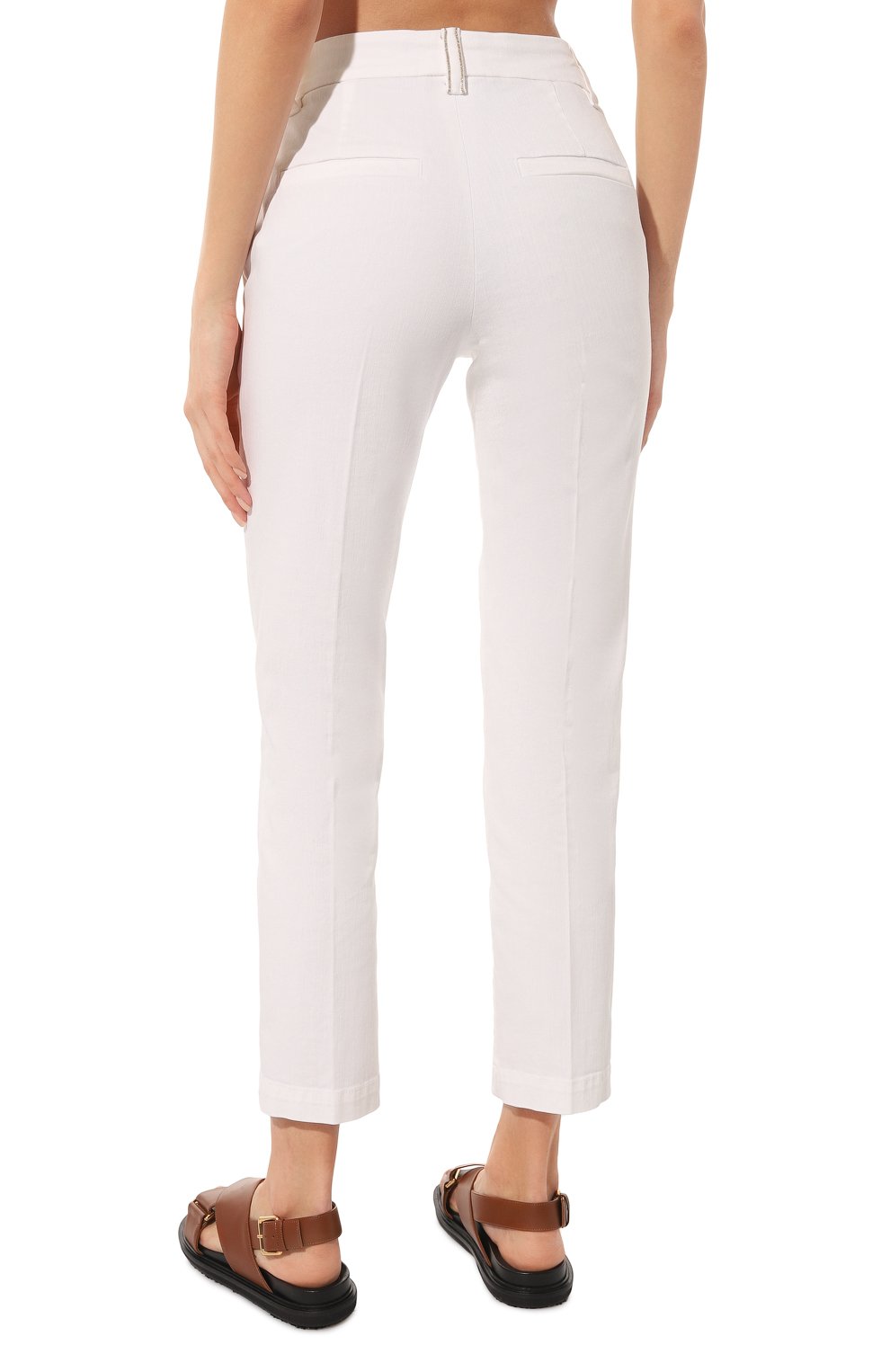 Брюки из хлопка и лиоцелла BRUNELLO CUCINELLI, арт. MA080P5729, фото 4