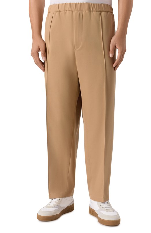 Шерстяные брюки Jil Sander J21KA0012-J40002 Бежевый  J21KA0012-J40002 Фото 3