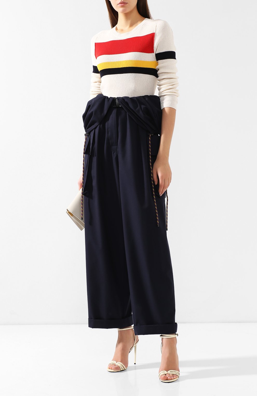 Брюки из смеси хлопка и шерсти DRIES VAN NOTEN, арт. 191-30922-7286, фото 2
