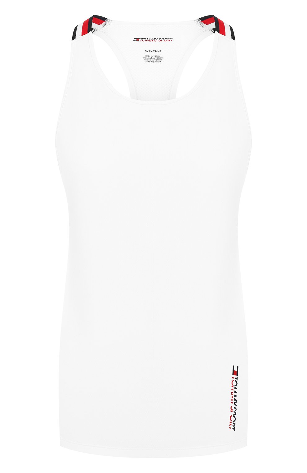Топ TOMMY SPORT белого цвета по цене 4490 руб., арт. S10S100022, фото 1 Топ TOMMY SPORT, арт. S10S100022, фото 1