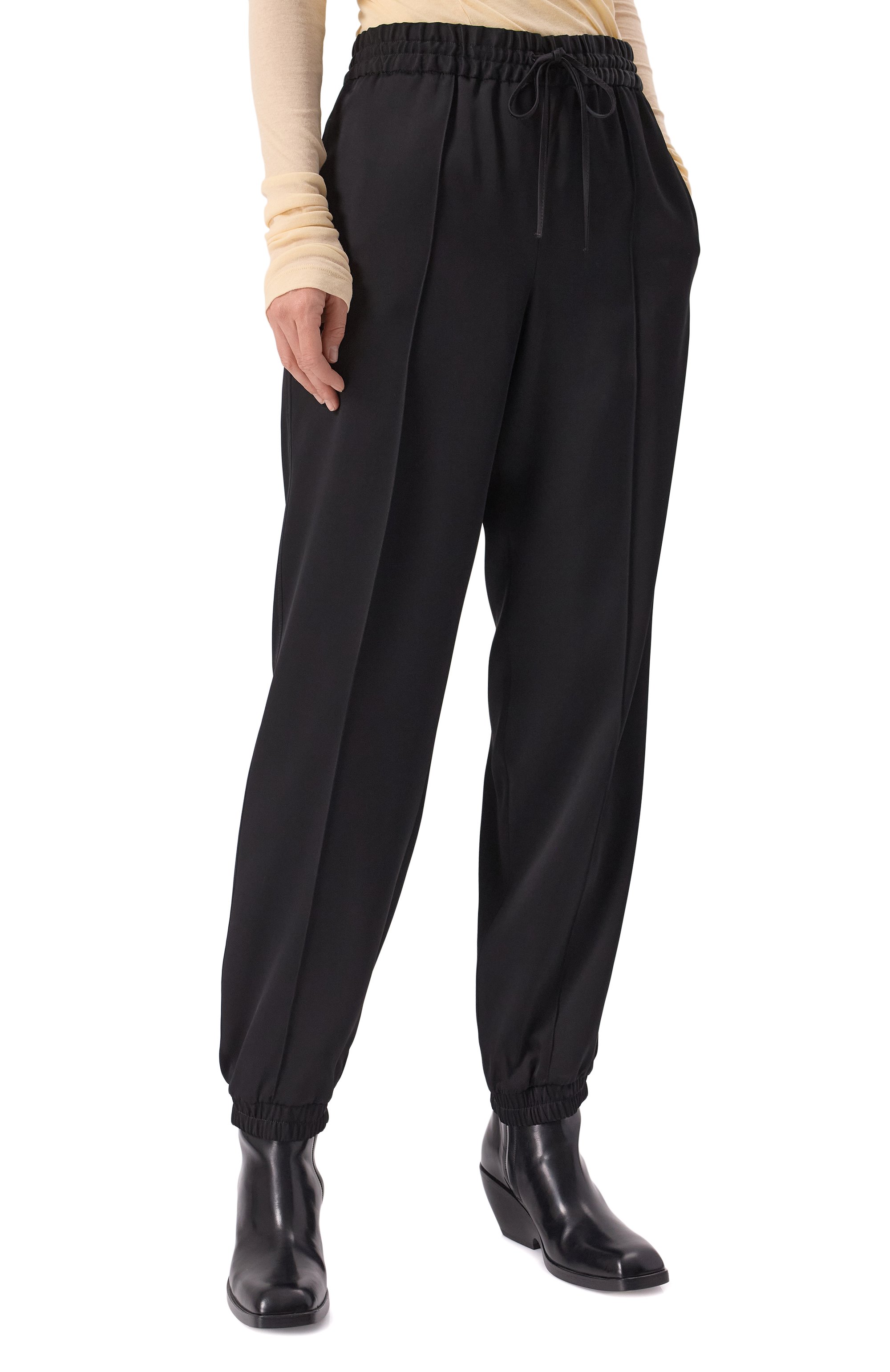 Джоггеры из вискозы и шелка JIL SANDER, арт. J04KA0113/J65112, фото 3