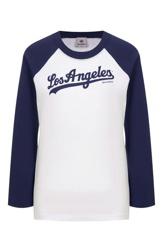 Хлопковый лонгслив Sporty & Rich x LA Dodgers Sporty and Rich T0046627667WH50 Белый T0046627667WH50