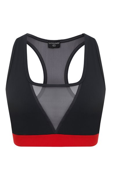 Спортивный топ с полупрозрачной вставкой NATAYAKIM, арт. NY-030/18, фото 1
