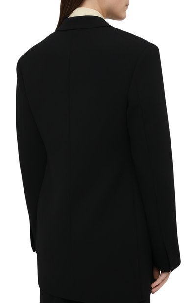 Шерстяной жакет JIL SANDER черного цвета по цене 242000 руб., арт. JSWR135310-WR201100, фото 4 Шерстяной жакет JIL SANDER, арт. JSWR135310-WR201100, фото 4