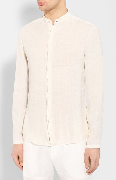 Рубашка изо льна и хлопка TRANSIT, арт. CFUTRKT292, фото 3