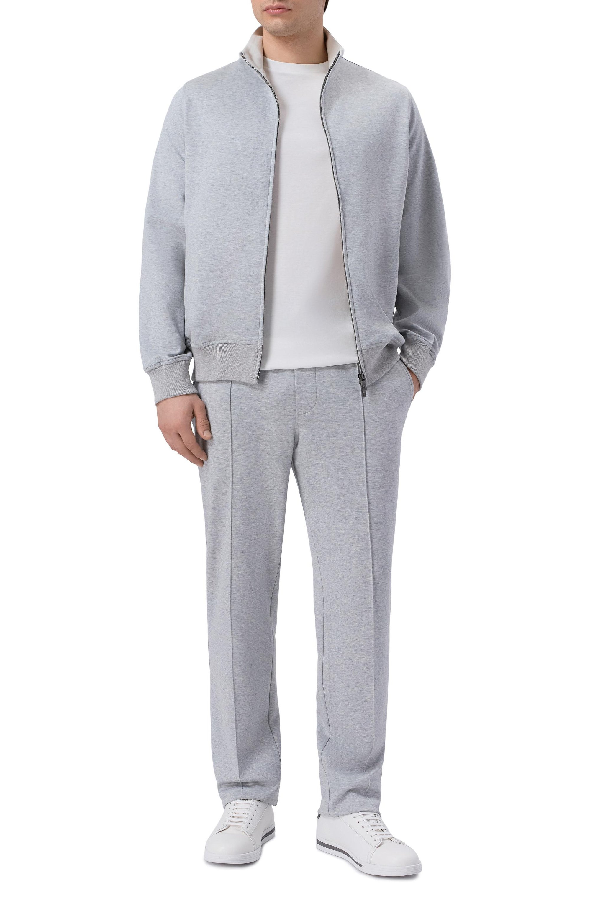 Толстовка из хлопка и шелка CAPOBIANCO, арт. 20M452.DS00._001, фото 2