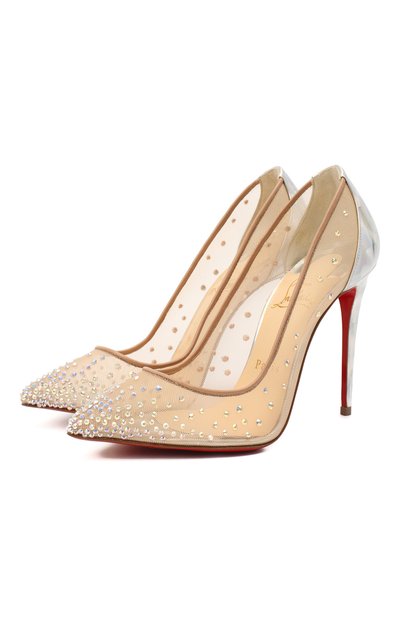 Туфли follies 100 CHRISTIAN LOUBOUTIN, арт. follies strass 100 rete/prisme, фото 1