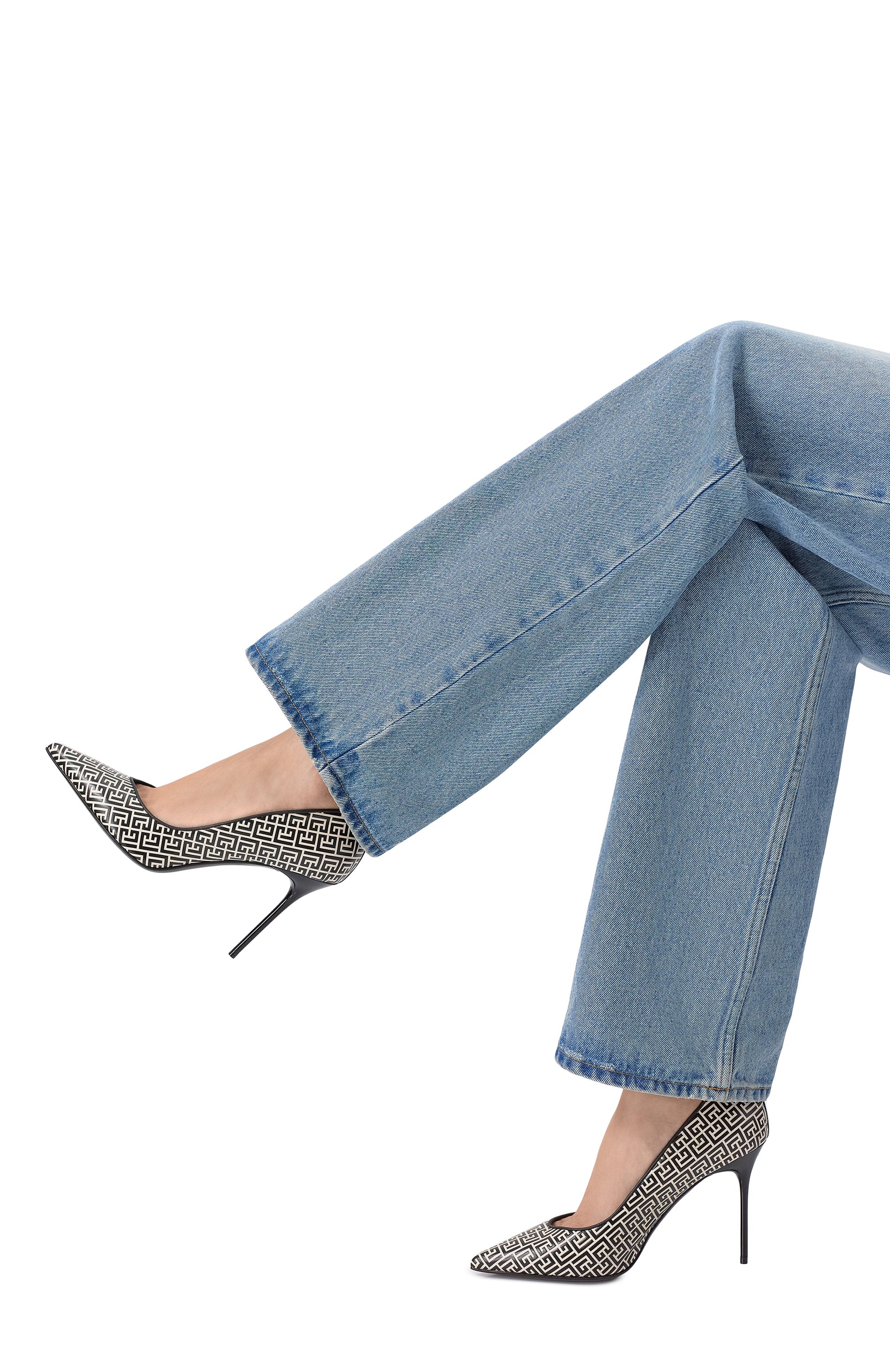 Кожаные туфли ruby 95 BALMAIN, арт. CN0UA517/LMNV, фото 2