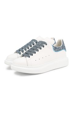 Кожаные кеды ALEXANDER MCQUEEN, арт. 558945/WHNBK, фото 1