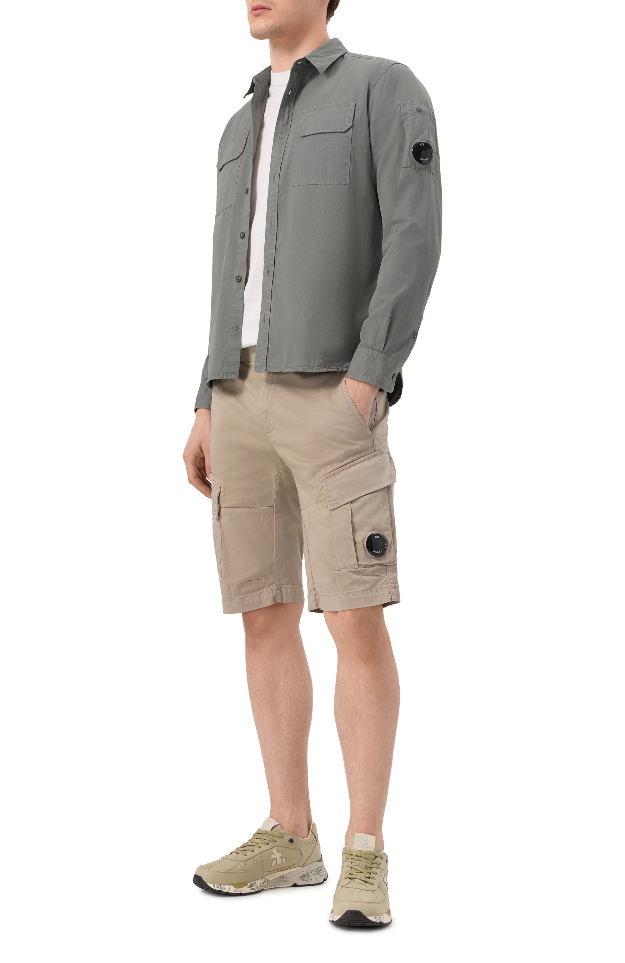 Хлопковая рубашка C.P. COMPANY, арт. 18CMSH140A110143G, фото 2