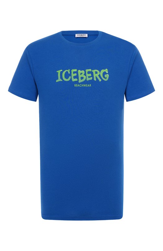 Хлопковая футболка Iceberg ICE25MTS01 Синий ICE25MTS01