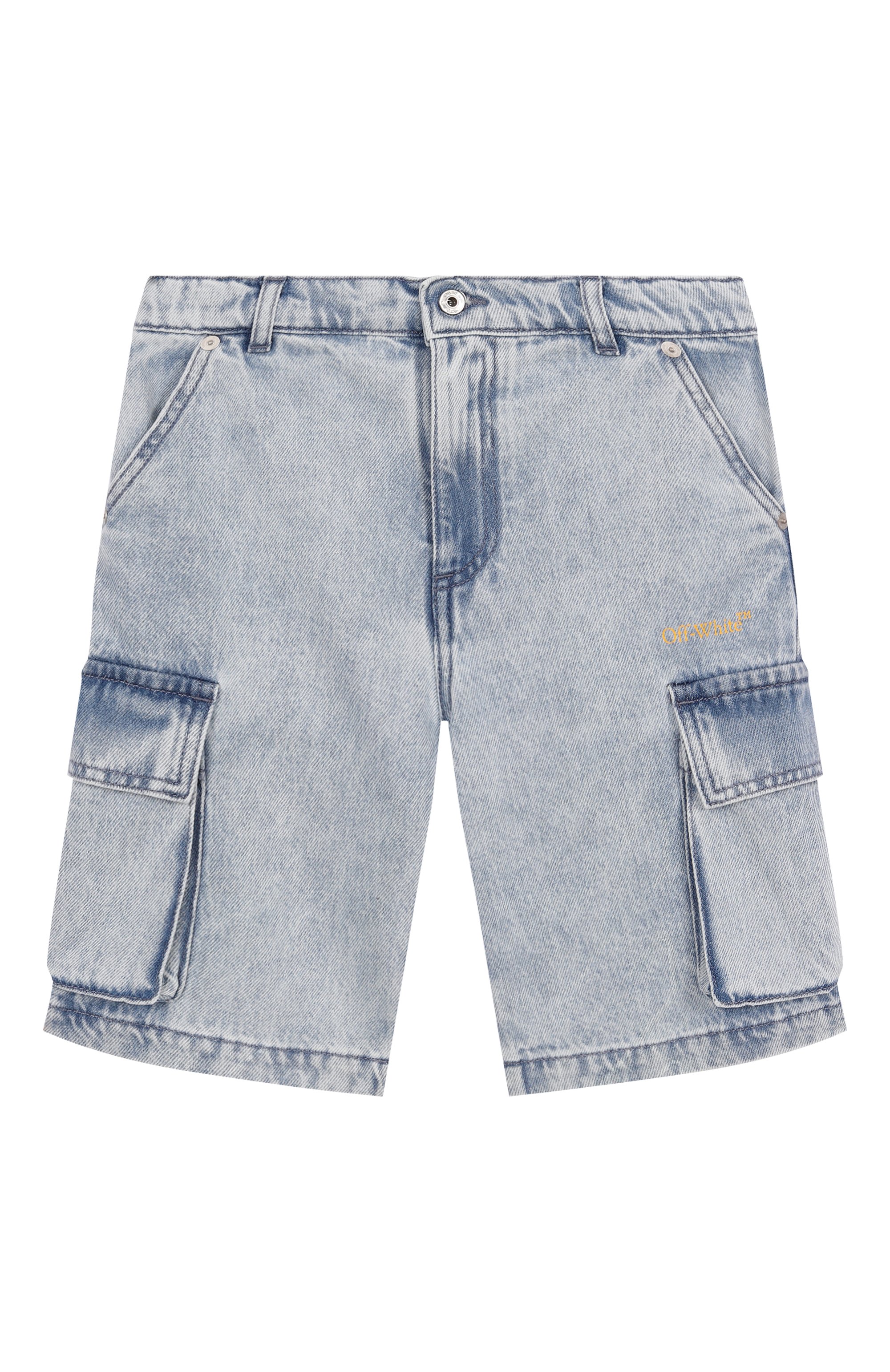 Джинсовые шорты-карго OFF-WHITE, арт. 0BYC002S25DEN002/4-12, фото 1