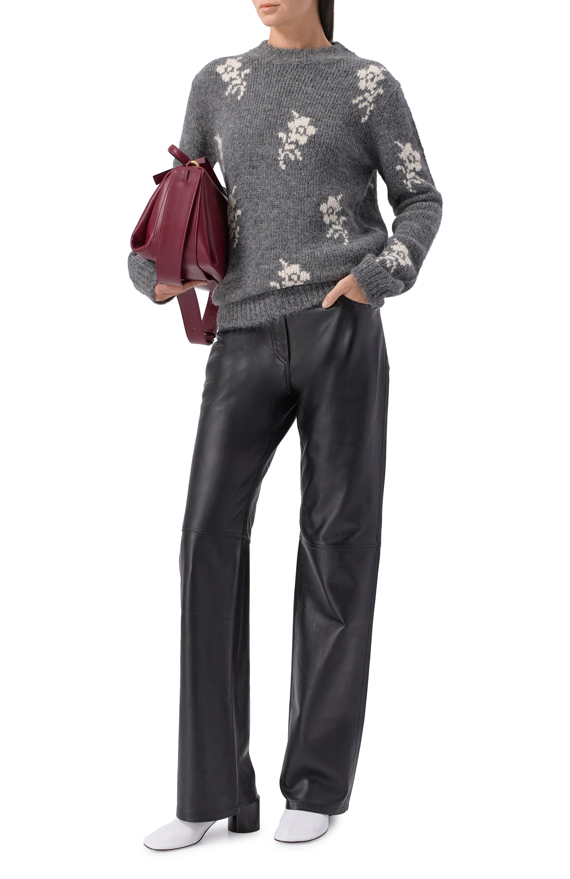 Кожаные ботильоны JIL SANDER, арт. J16WU0072/P1758, фото 3