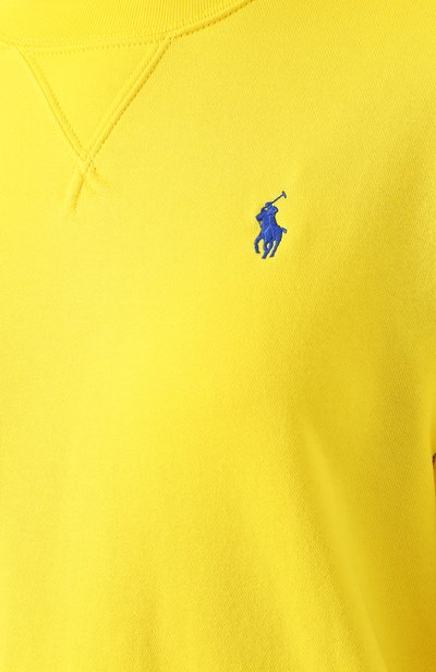 Хлопковый свитшот POLO RALPH LAUREN желтого цвета по цене 15750 руб., арт. 211780304, фото 5 Хлопковый свитшот POLO RALPH LAUREN, арт. 211780304, фото 5