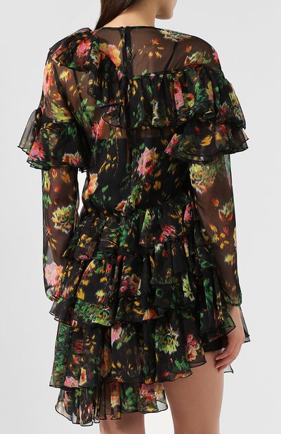 Платье с принтом MSGM разноцветного цвета по цене 107500 руб., арт. 2743MDA20 195707, фото 4 Платье с принтом MSGM, арт. 2743MDA20 195707, фото 4