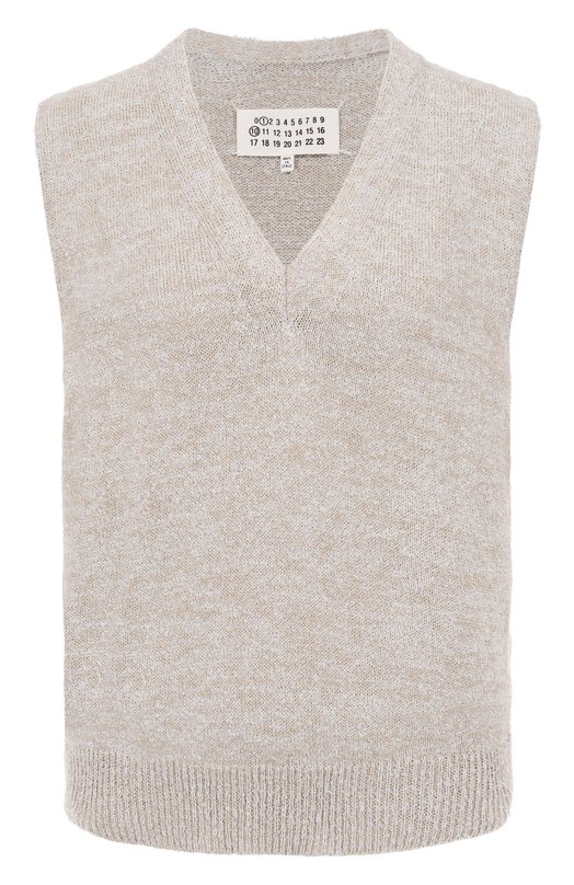 Жилет из хлопка и шерсти Maison Margiela S50FB0115/M13152 Кремовый S50FB0115/M13152