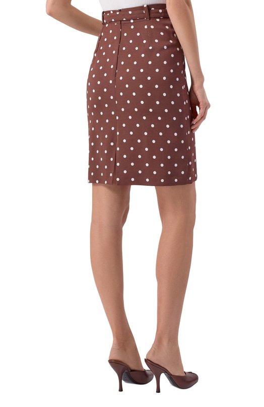 Юбка из вискозы ROWEN ROSE SKR_RR463_M_V2 Коричневый  SKR_RR463_M_V2 Фото 4