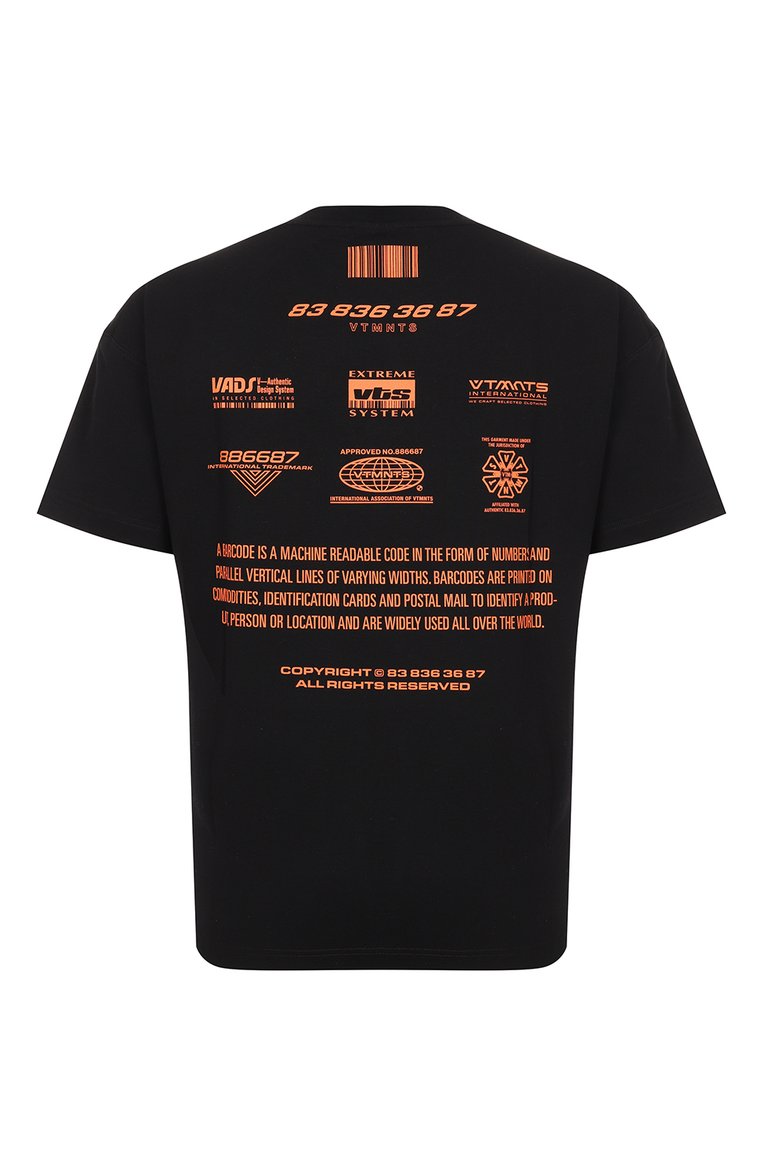 Хлопковая футболка VTMNTS, арт. VL12TR200B, фото 2