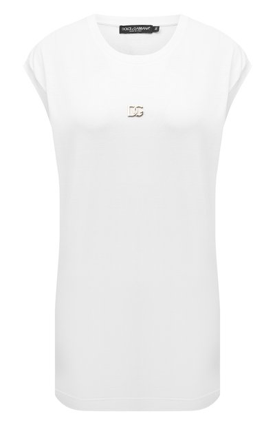 Женская хлопковая футболка DOLCE & GABBANA, арт. F8M69Z/FU7EQ