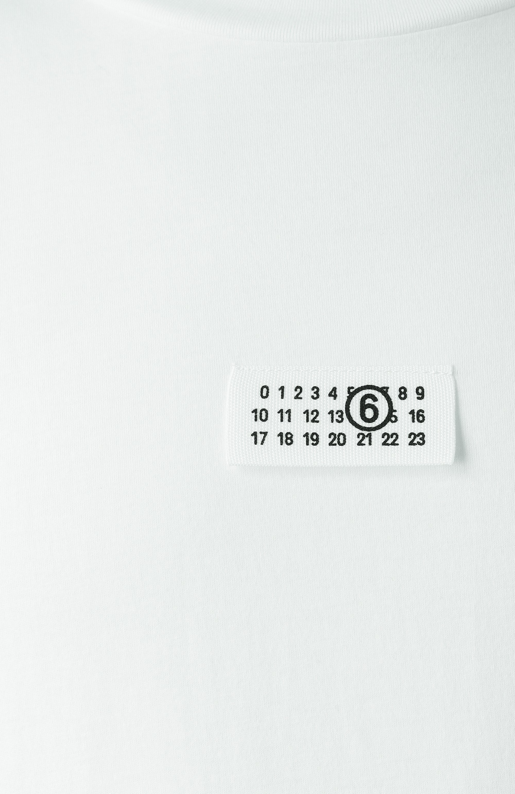 Хлопковая футболка MM6, арт. SH0GC0033/S24312, фото 10