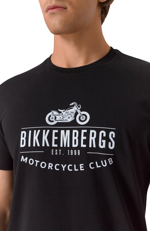 Хлопковая футболка Dirk Bikkembergs BMT1211 Чёрный  BMT1211 Фото 5