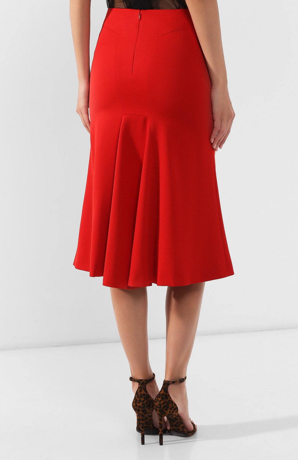 Шерстяная юбка ALEXANDER MCQUEEN, арт. 585217/QJAAC, фото 4