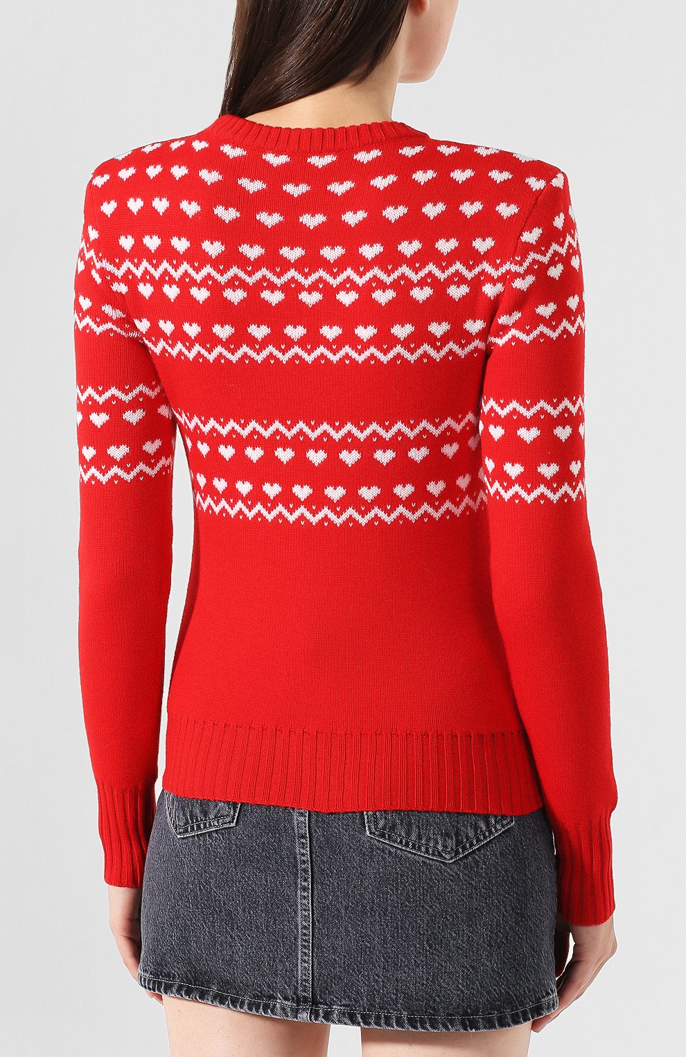 Шерстяной пуловер PHILOSOPHY DI LORENZO SERAFINI красного цвета по цене 49950 руб., арт. A0958/5700, фото 4 Шерстяной пуловер PHILOSOPHY DI LORENZO SERAFINI, арт. A0958/5700, фото 4