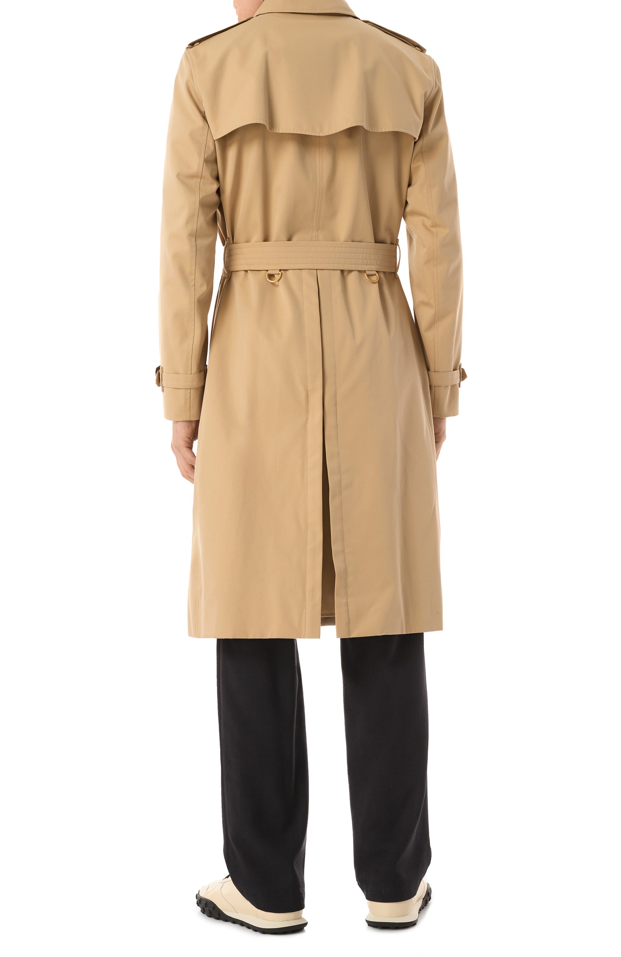 Хлопковый тренч BURBERRY, арт. 8079385, фото 4