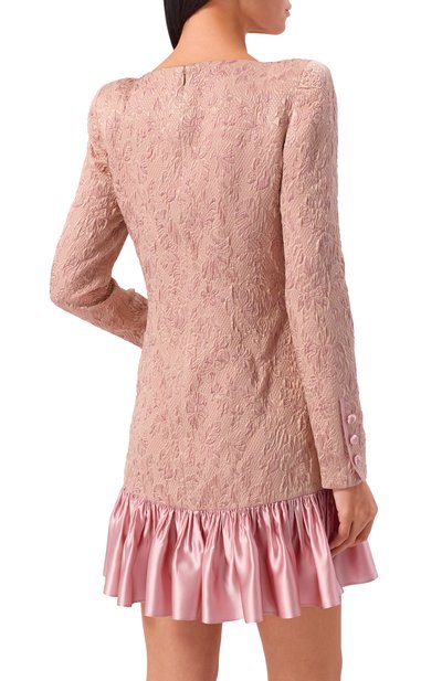 Платье из шерсти и шелка VALENTINO розового цвета по цене 657000 руб., арт. 7B0VAGF6/9TB, фото 3 Платье из шерсти и шелка VALENTINO, арт. 7B0VAGF6/9TB, фото 3