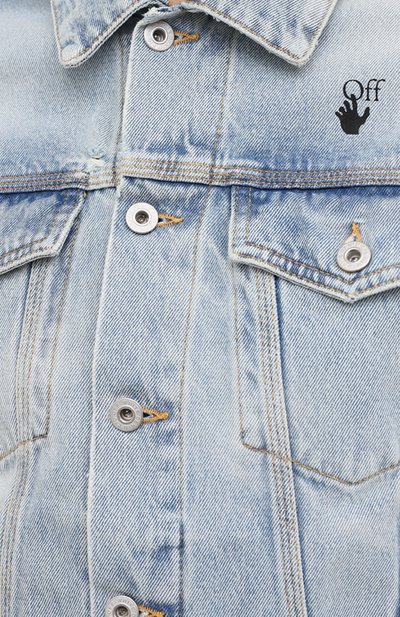 Джинсовая куртка OFF-WHITE, арт. 0MYE054R21DEN002, фото 5
