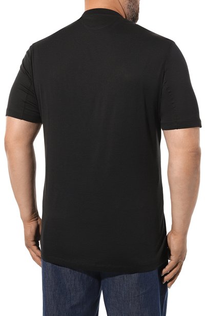 Футболка из шелка и хлопка BRUNELLO CUCINELLI, арт. MTB371308, фото 4