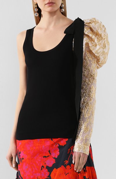 Топ DRIES VAN NOTEN черного цвета по цене 63950 руб., арт. 201-11147-9630, фото 3 Топ DRIES VAN NOTEN, арт. 201-11147-9630, фото 3