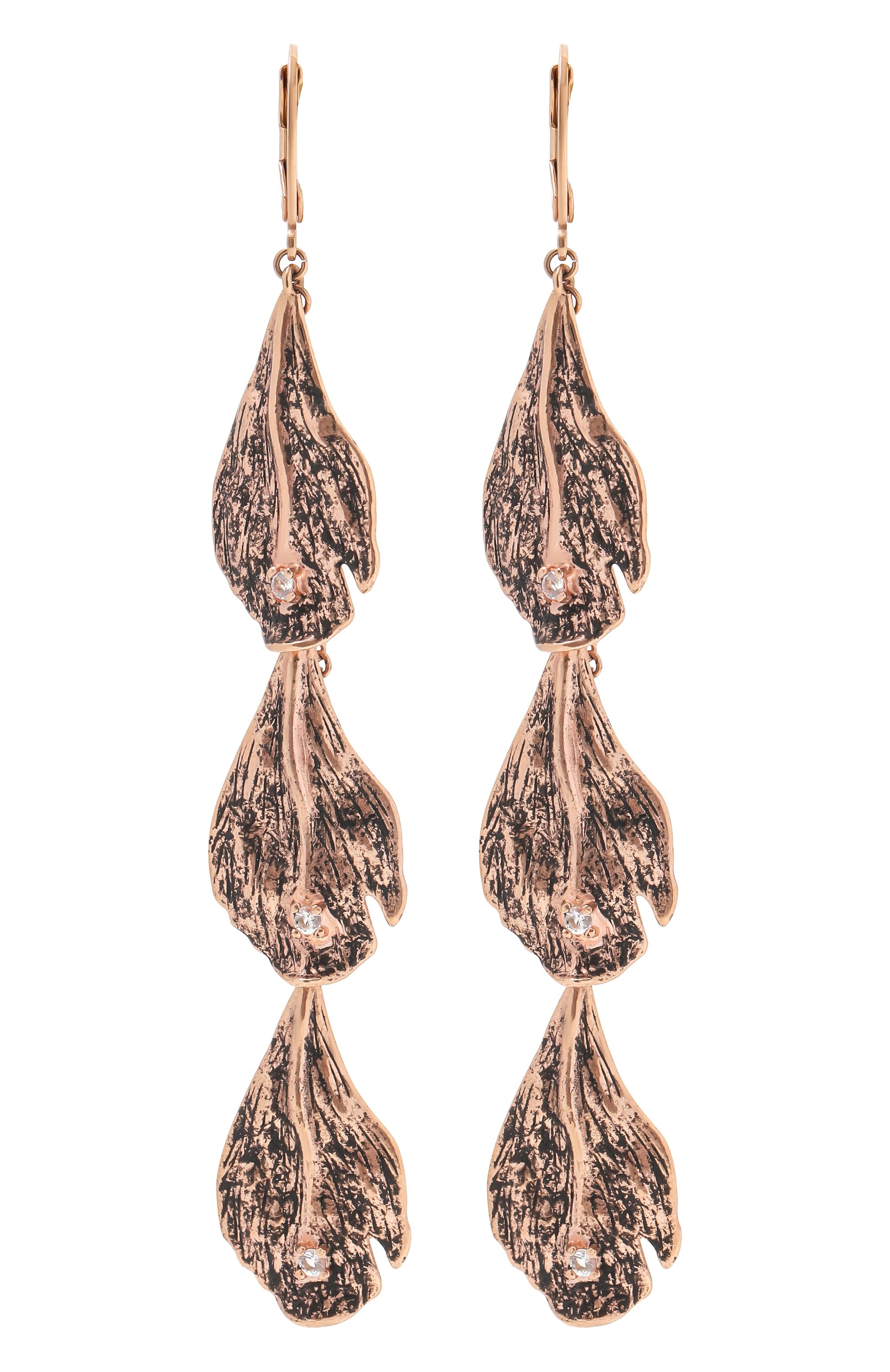 Серьги лепестки пиона MIDGARD PARIS, арт. 5781w, фото 1