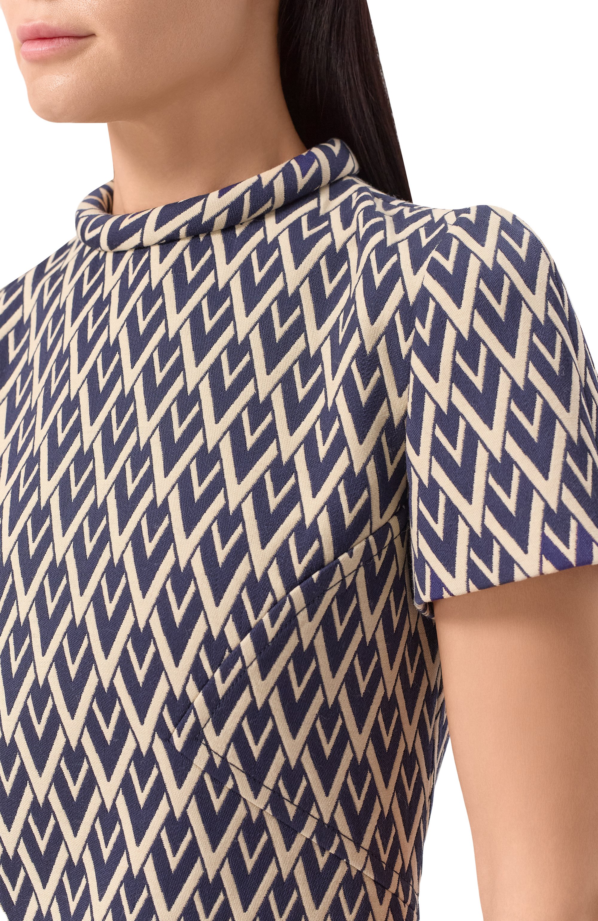 Платье из хлопка и вискозы VALENTINO, арт. 6B3VAF10915, фото 5