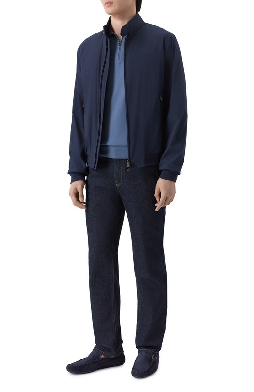 Замшевые мокасины Granprix Blu Barrett GPX-11727.21/LIGHT CASHEMERE Синий  GPX-11727.21/LIGHT CASHEMERE Фото 2